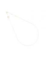 18KT THIN CHAIN BEAT NECKLACE