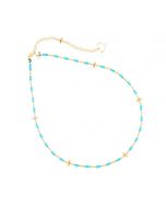 MIA AFRICA TURQUOISE WITH ELEMENTS  NECKLACE