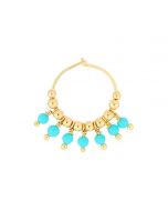 MIA AFRICA TURQUOISE MINI HOOP EARRING